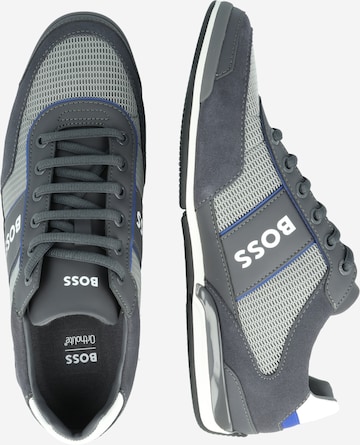 BOSS Black Sneaker 'Saturn' in Grau