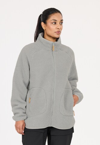 Whistler Fleece jas 'Pioneer' in Grijs: voorkant