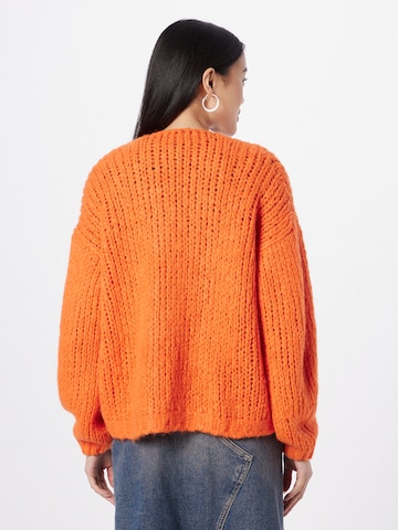 OUI Strickjacke in Orange