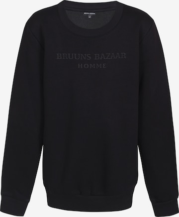 Bruuns Bazaar Kids Tréning póló 'Erik-Emil' - fekete: elől