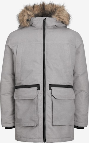 Manteau mi-saison JACK & JONES en gris : devant