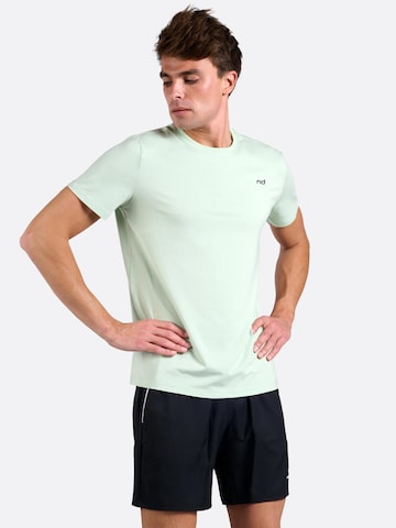 nordicdots - Camiseta funcional 'Bamboo Tee - Light Blue' en verde: frente