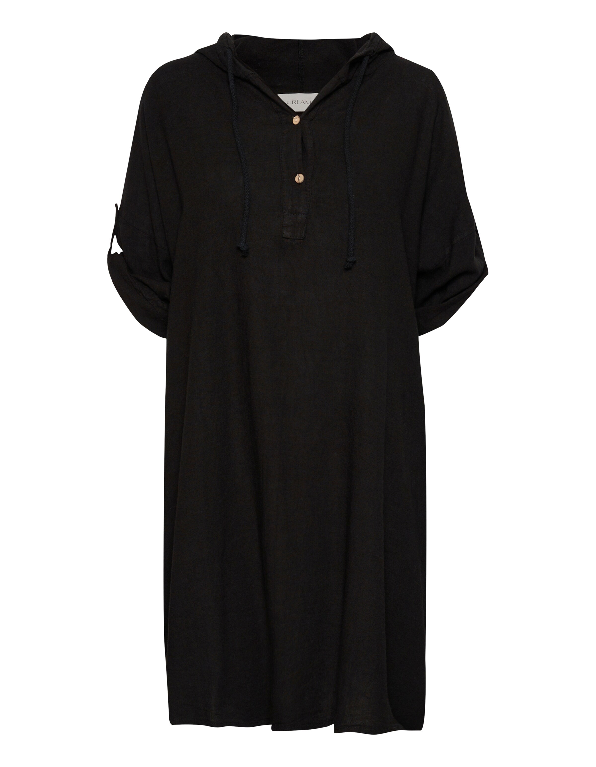 Cream Dress 'Lark' in Black: front