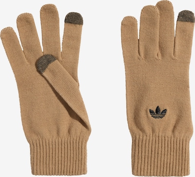 ADIDAS ORIGINALS Fingerhandschuhe 'Adicolor' in XS in hellbraun, Produktansicht