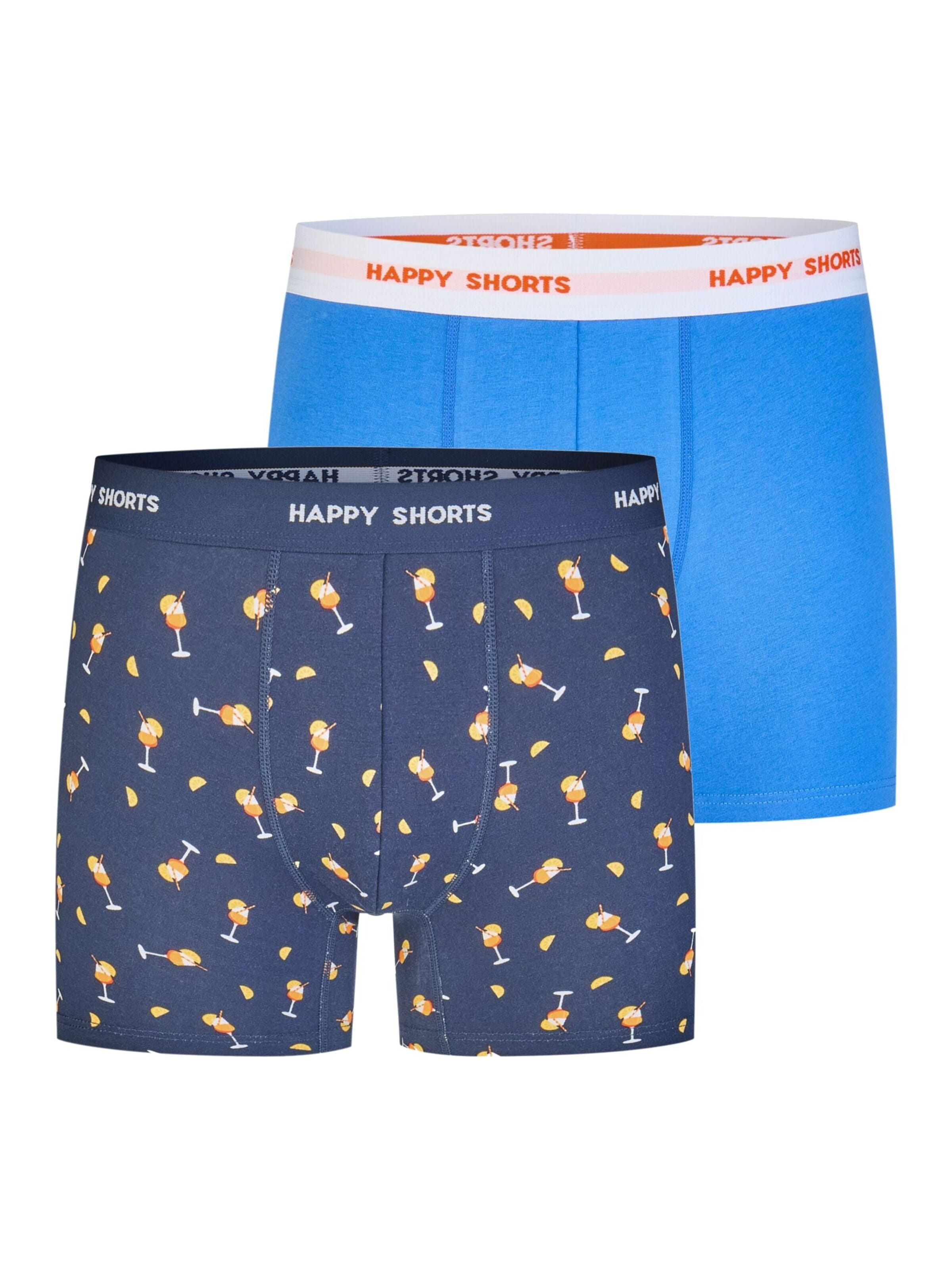 Happy Shorts Boxershorts '2 Happy Shorts Jersey Trunk Men's Boxer Shorts Pant' in Gemengde kleuren: voorkant