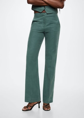 MANGO Normální Kalhoty s puky 'Higalia' – zelená: přední strana