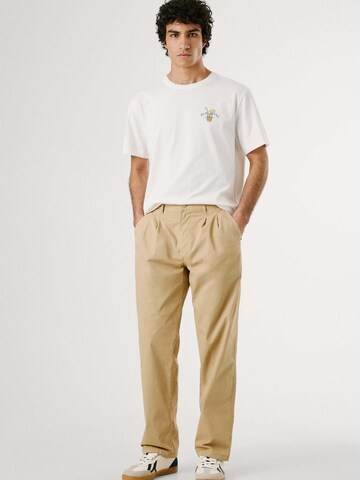 Regular Pantalon à plis Pepe Jeans en beige