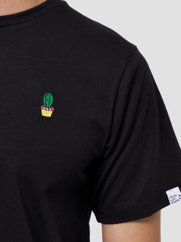 Mikon Shirt 'Kaktus' in Black