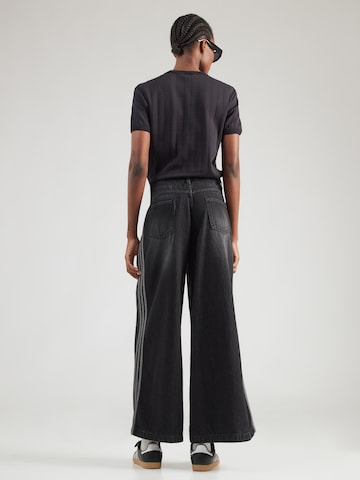 ADIDAS ORIGINALS Wide Leg Farkut 'Adicolor Adilenium' värissä musta