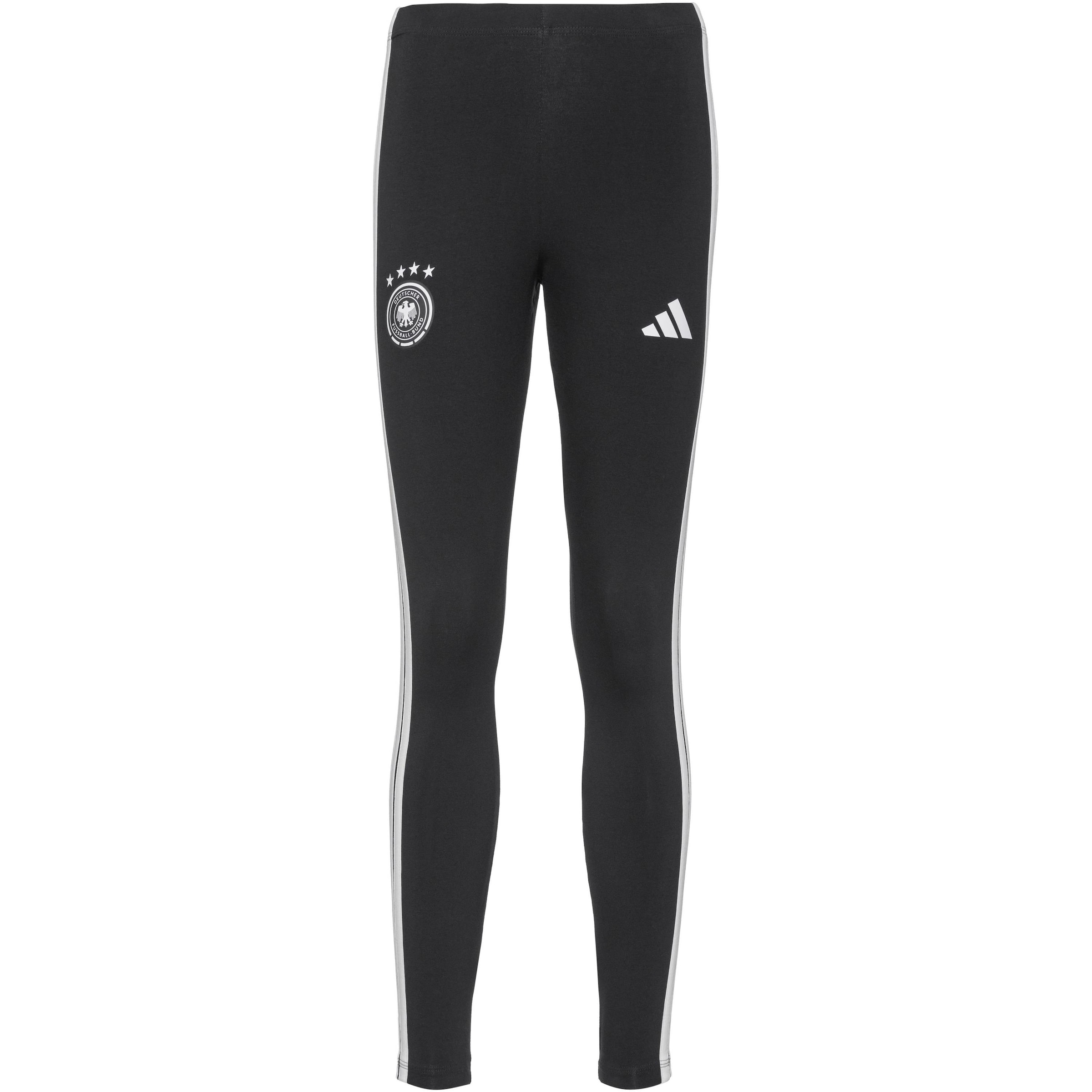 ADIDAS PERFORMANCE Workout Pants 'DFB DEUTSCHLAND WM 2026 DNA' in L in Black / White, Item view
