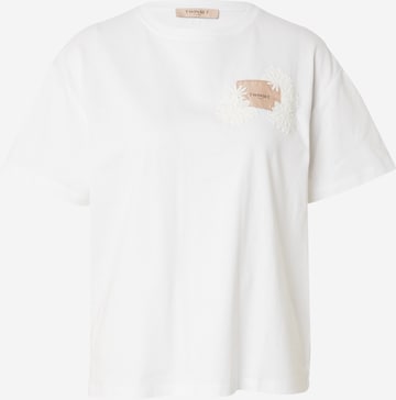 Twinset Тениска в бяло: отпред