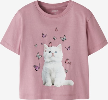 NAME IT Shirt 'NMFVOTEA' in Purple: front