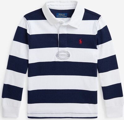 Polo Ralph Lauren T-Shirt en bleu marine / rouge foncé / blanc, Vue avec produit