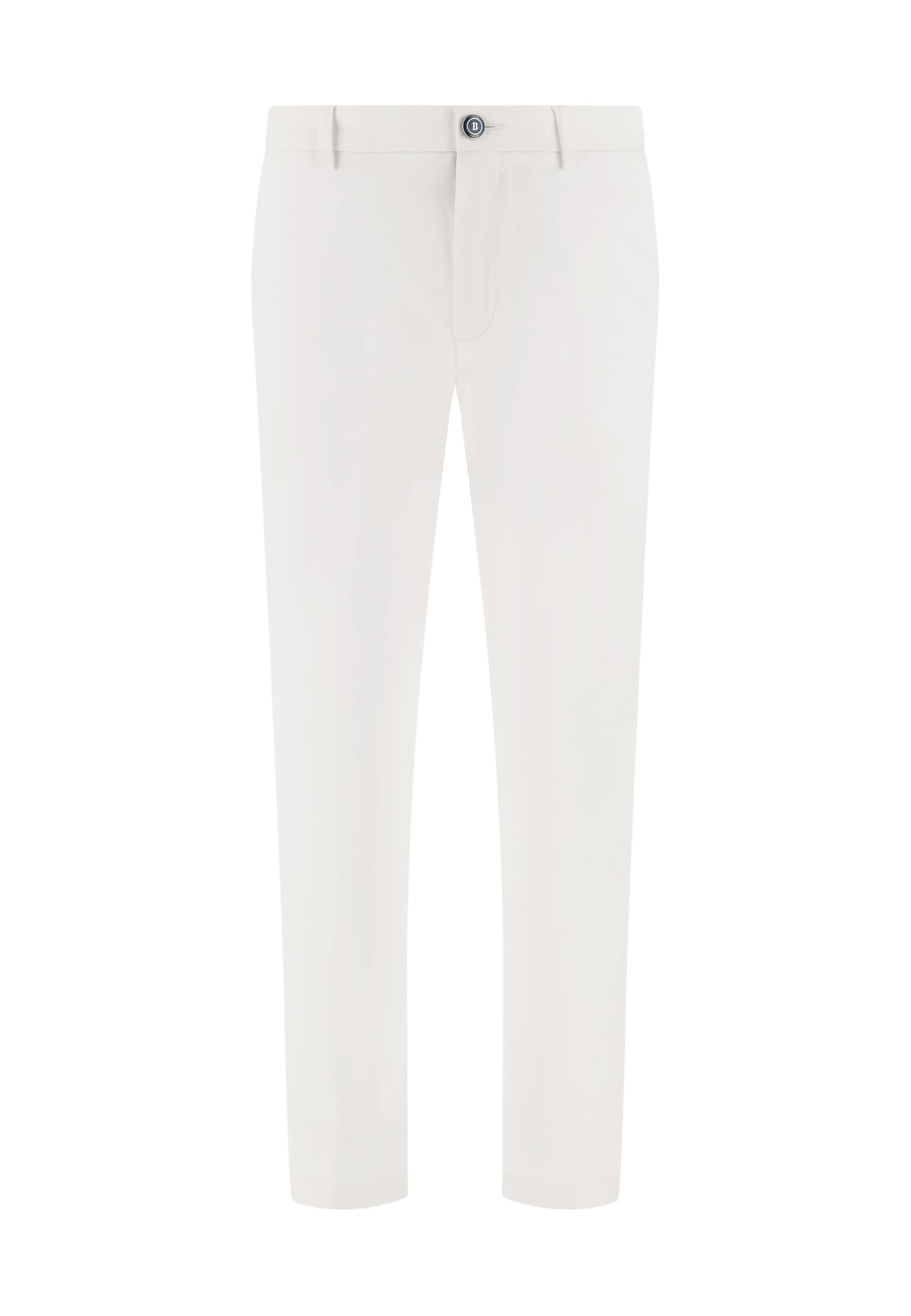 Pantalon chino Boggi Milano en blanc : devant