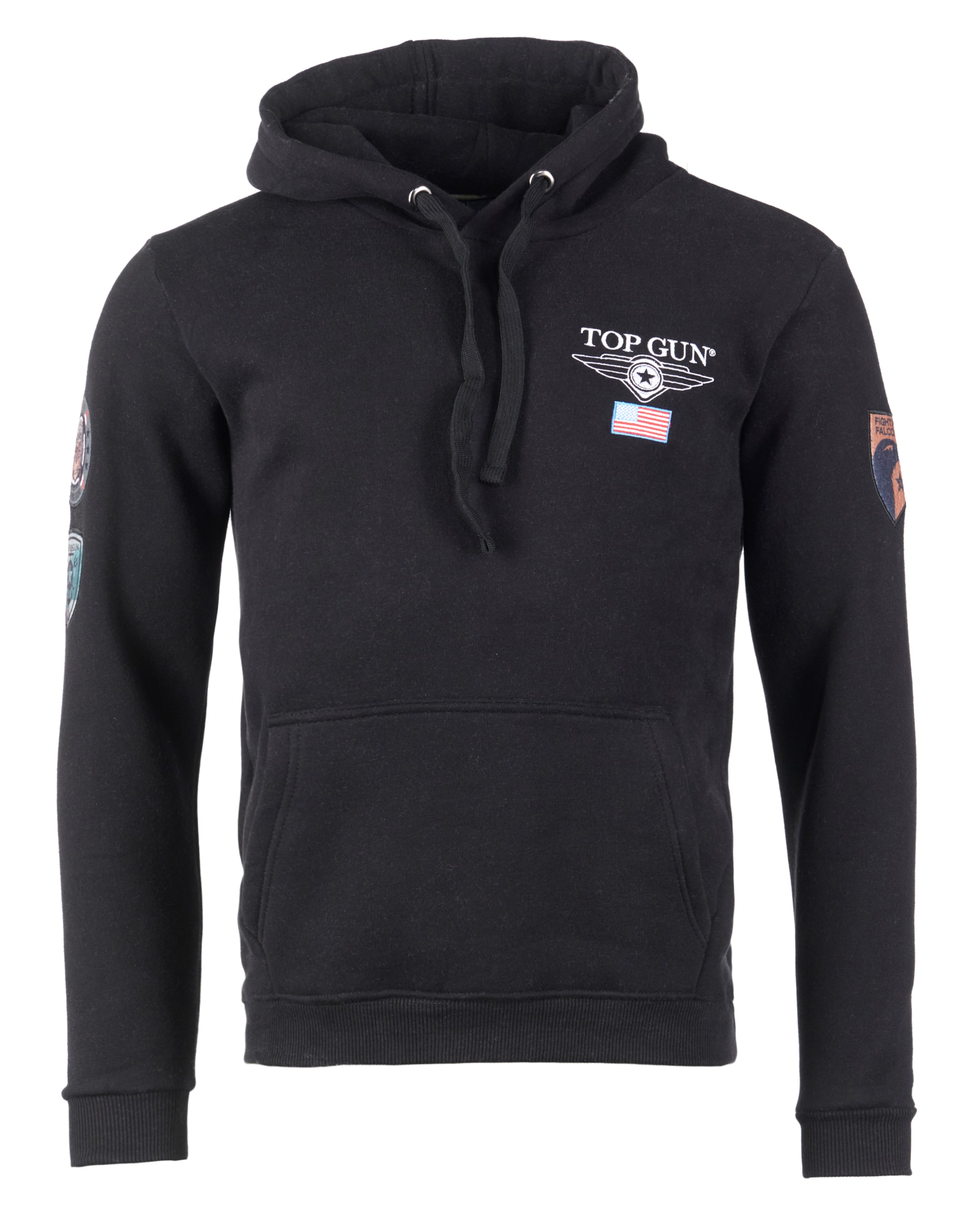 TOP GUN Sweatshirt in Zwart: voorkant