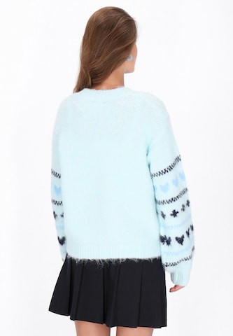 MYMO Knit cardigan in Blue