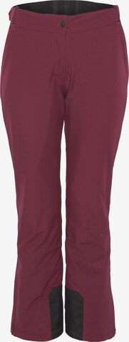 Maier Sports Outdoor Pants in Red: front