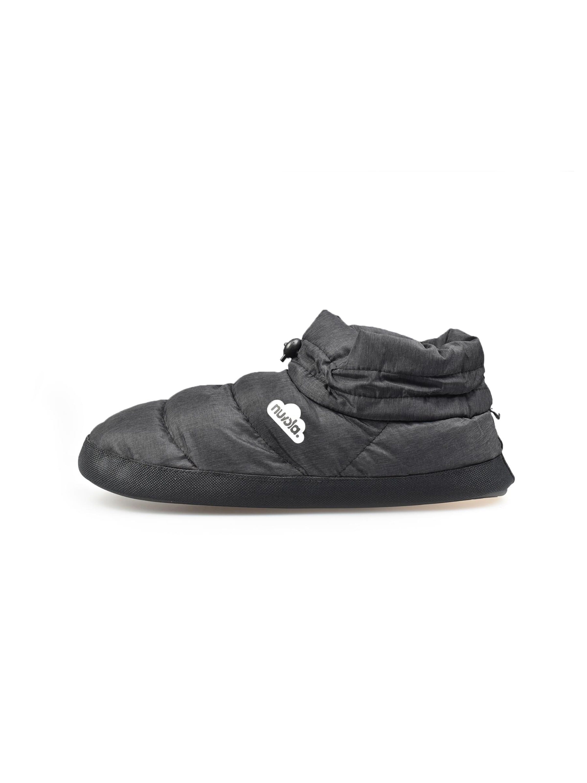 Nuvola. Slippers 'Boot Home Marbled' in Black: front