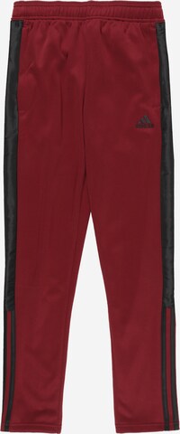 ADIDAS SPORTSWEAR Regular Workout Pants 'Tiro' in Red: front