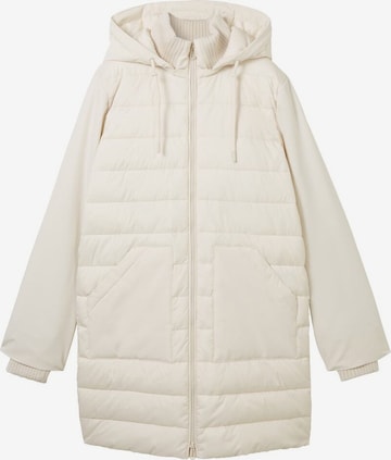 TOM TAILOR Χειμερινό παλτό σε λευκό: μπροστά