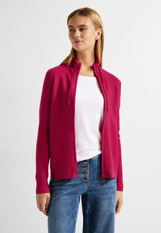 CECIL Knit Cardigan 'Cosy' in Pink: front