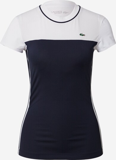Lacoste Sport Функционална тениска в нощно синьо / бяло, Преглед на продукта