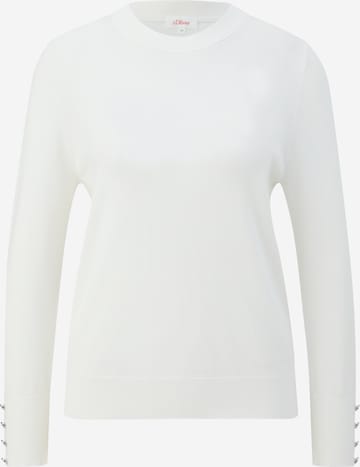 Pull-over s.Oliver en blanc : devant