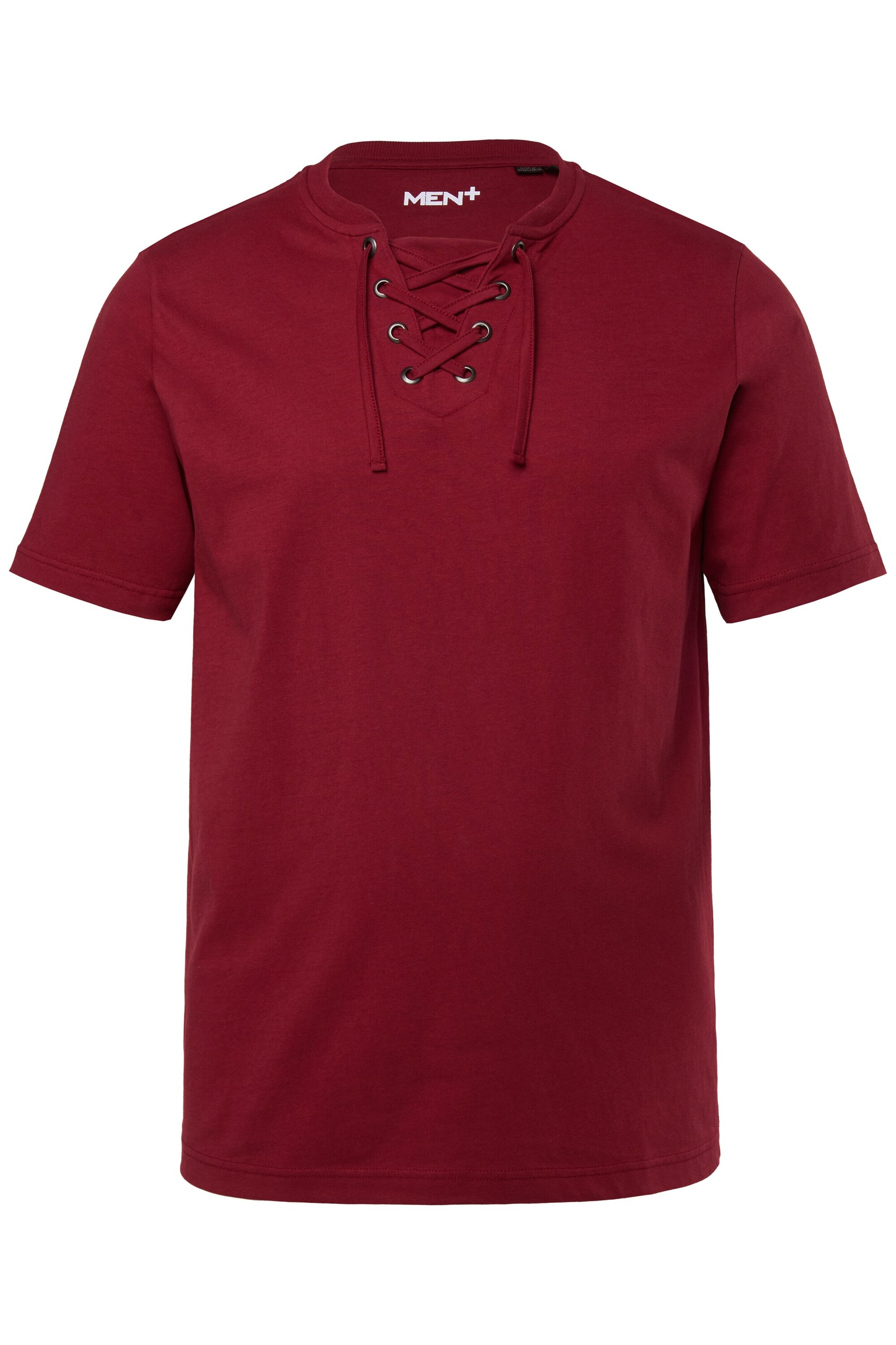 Men Plus Shirt in Red: front