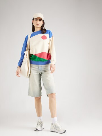 Sweat-shirt 'Abstract' Thinking MU en beige