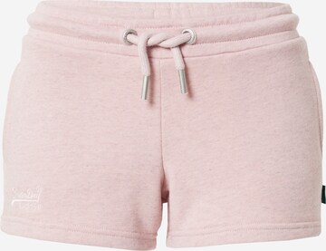 Superdry Regular Bukse i rosa: forside