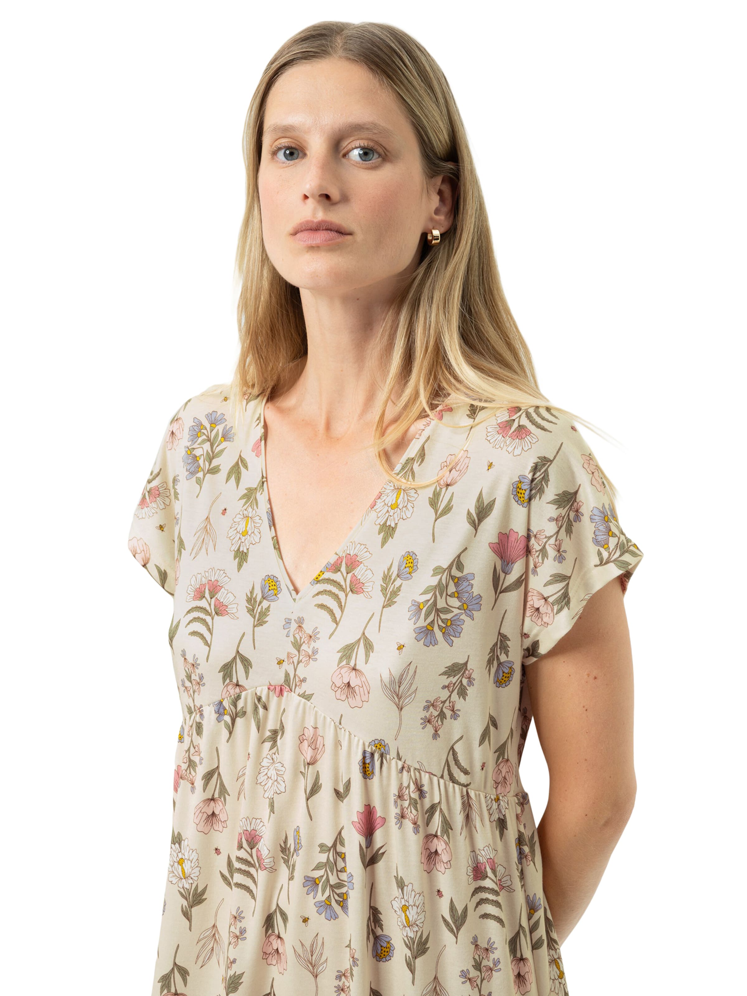 Mey Nachthemd 'Botanic Garden' in Beige