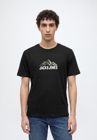 JACK & JONES - Camiseta 'JJROCHE' en negro: frente