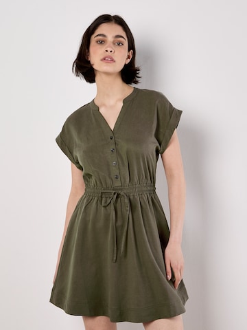 Apricot Zomerjurk in Groen: voorkant