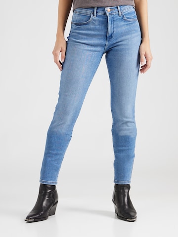 WRANGLER Skinny Džíny 'HIGH RISE SKINNY' – modrá: přední strana