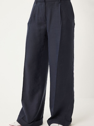 Loosefit Pantalon à pince Happiness İstanbul en bleu : devant