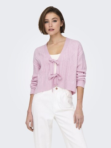 ONLY Knit cardigan 'FIA' in Pink: front