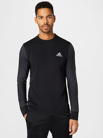 ADIDAS PERFORMANCE Sport sweatshirt 'Fast' i svart: framsida