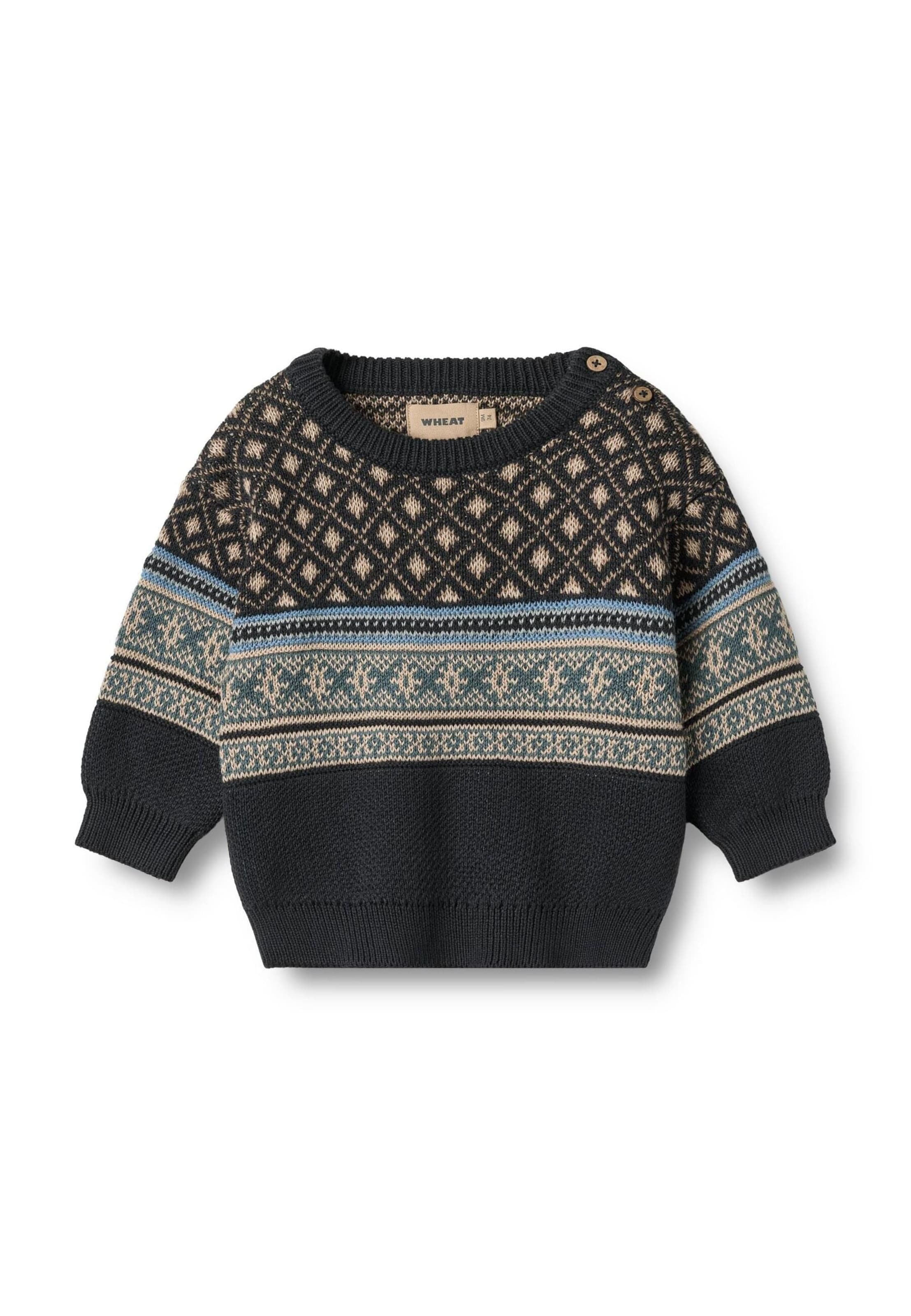 Pullover 'Julius' di WHEAT in blu: frontale