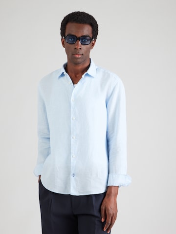 OLYMP Regular fit Риза в синьо: отпред