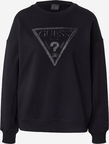 GUESS Collegepaita 'TRIANGLE GLITTER' värissä musta: etupuoli