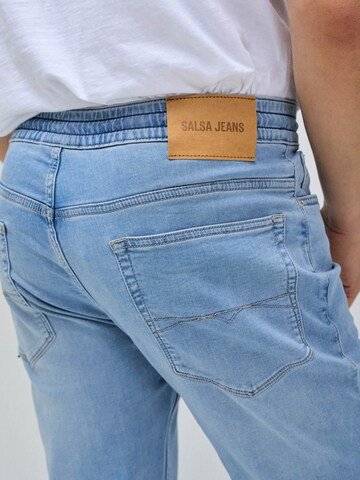 Salsa Jeans Slimfit Hosen 'Jogger' in Blau