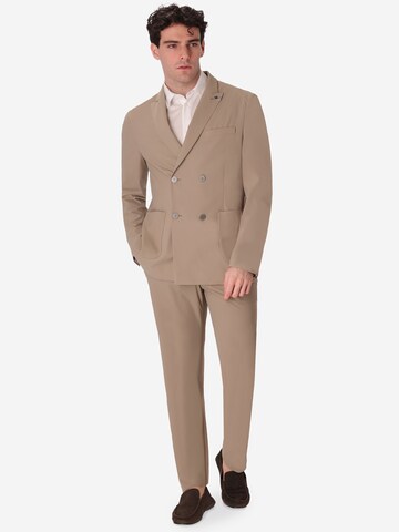 Coupe slim Veste de costume Distretto12 en beige