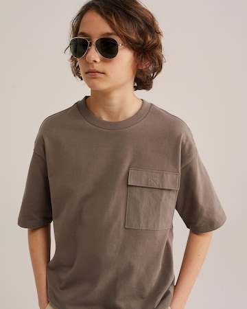 WE Fashion Футболка в Коричневый