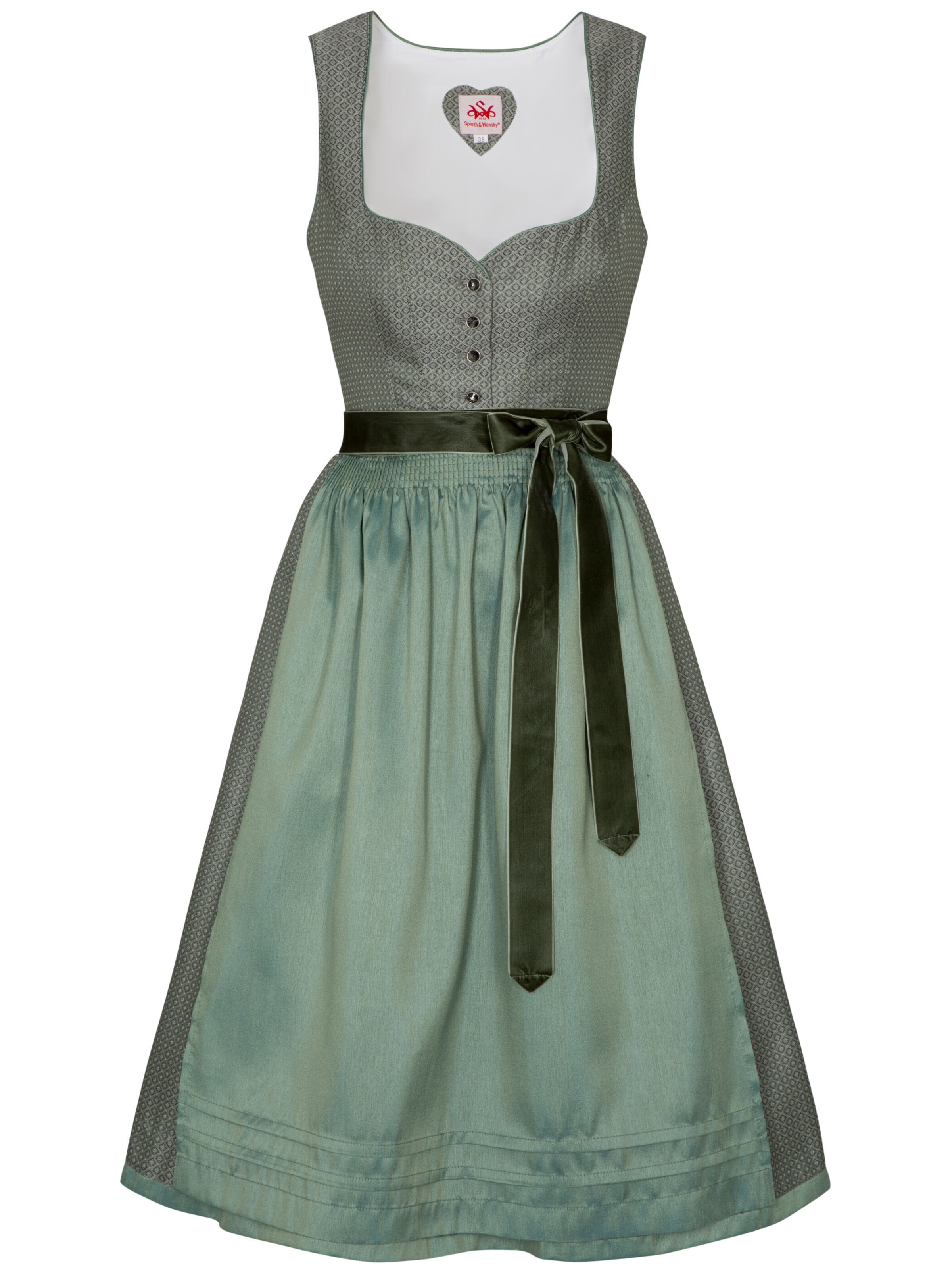 Dirndl 'Deich' SPIETH & WENSKY en vert : devant