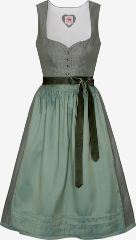 SPIETH & WENSKY Dirndl 'Deich' in Green: front