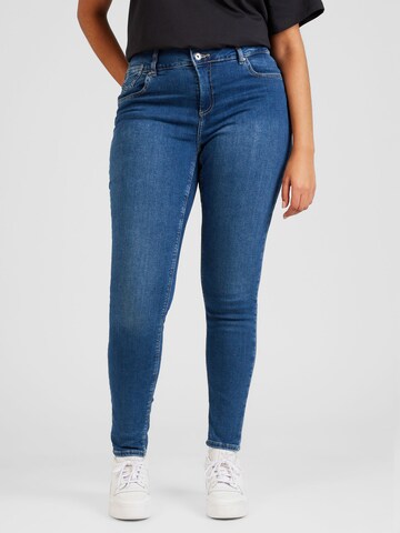 Skinny Jean 'SOFIA' ONLY Carmakoma en bleu : devant