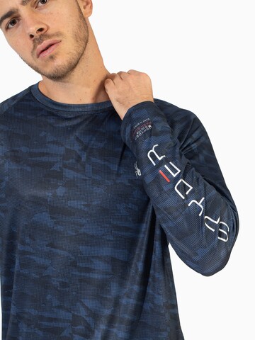 T-Shirt fonctionnel Spyder en bleu