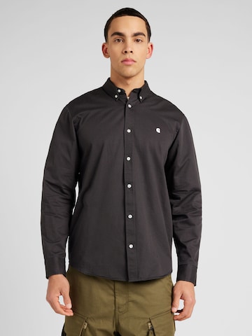 Carhartt WIP - Regular Fit Camisa clássica 'Madison' em cinzento: frente