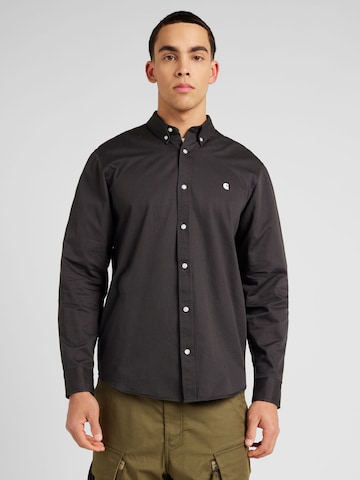 Carhartt WIP - Regular Fit Camisa 'Madison' em cinzento: frente