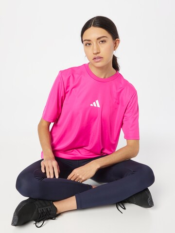 ADIDAS SPORTSWEAR Performance Shirt 'Court Graphic' in Pink